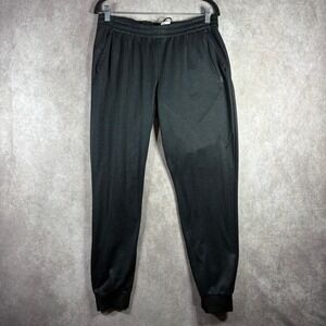 Adidas Pants Mens Large Black Climawarm Joggers Athletic Sweatpants Gym Active
